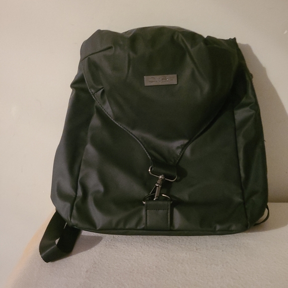 Ashley Black Mini Vinyl Backpack - Picture 8 of 8